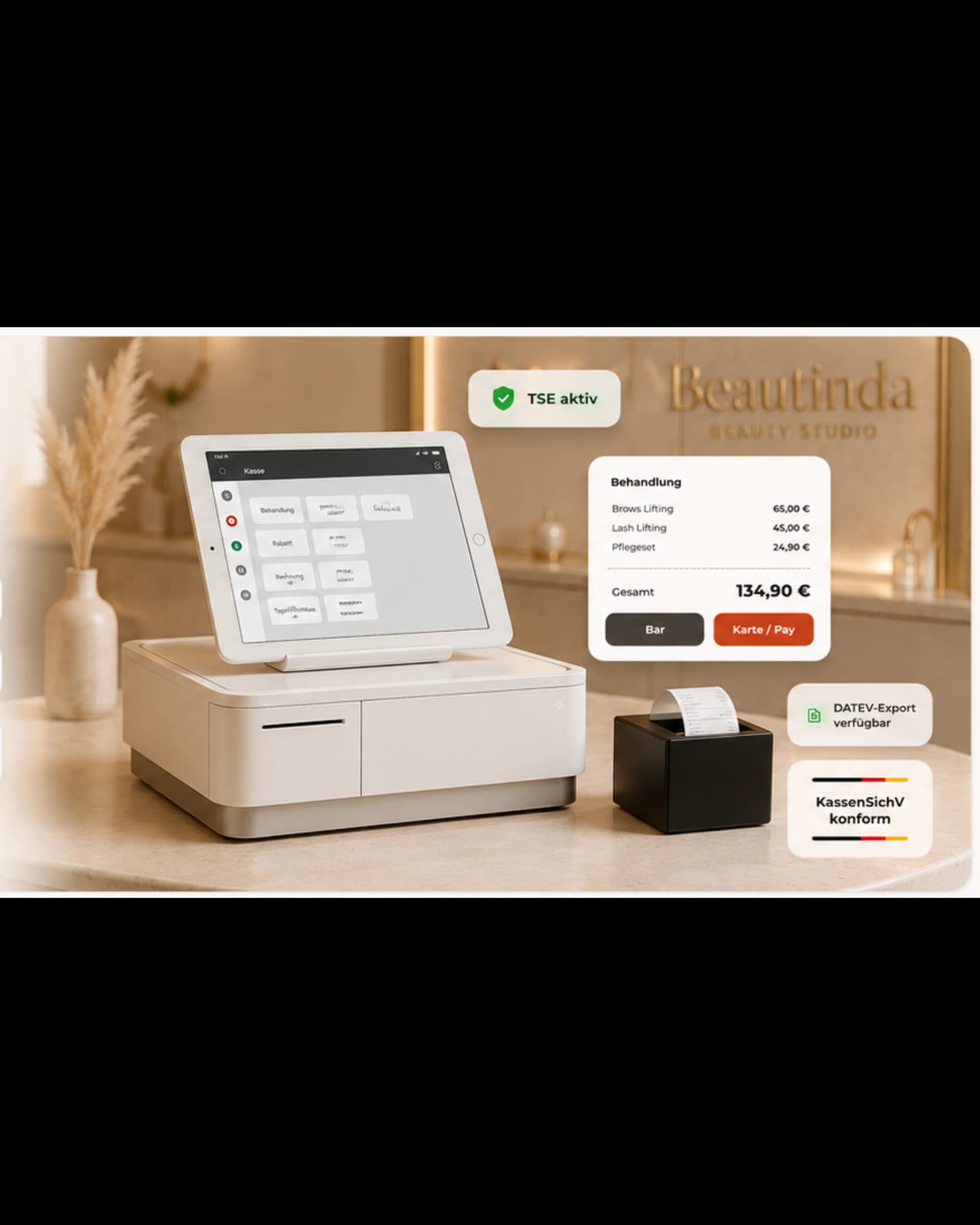Beautinda App — Kasse & POS